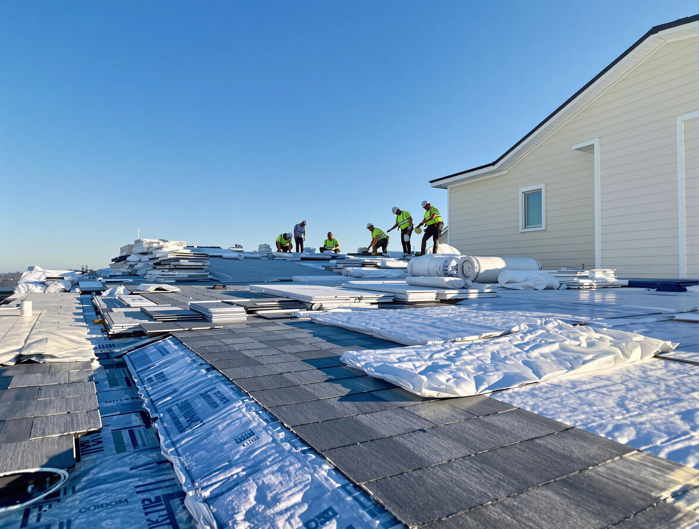 Finished roof installation project by Cleveland OH Roofers in Cleveland, OH