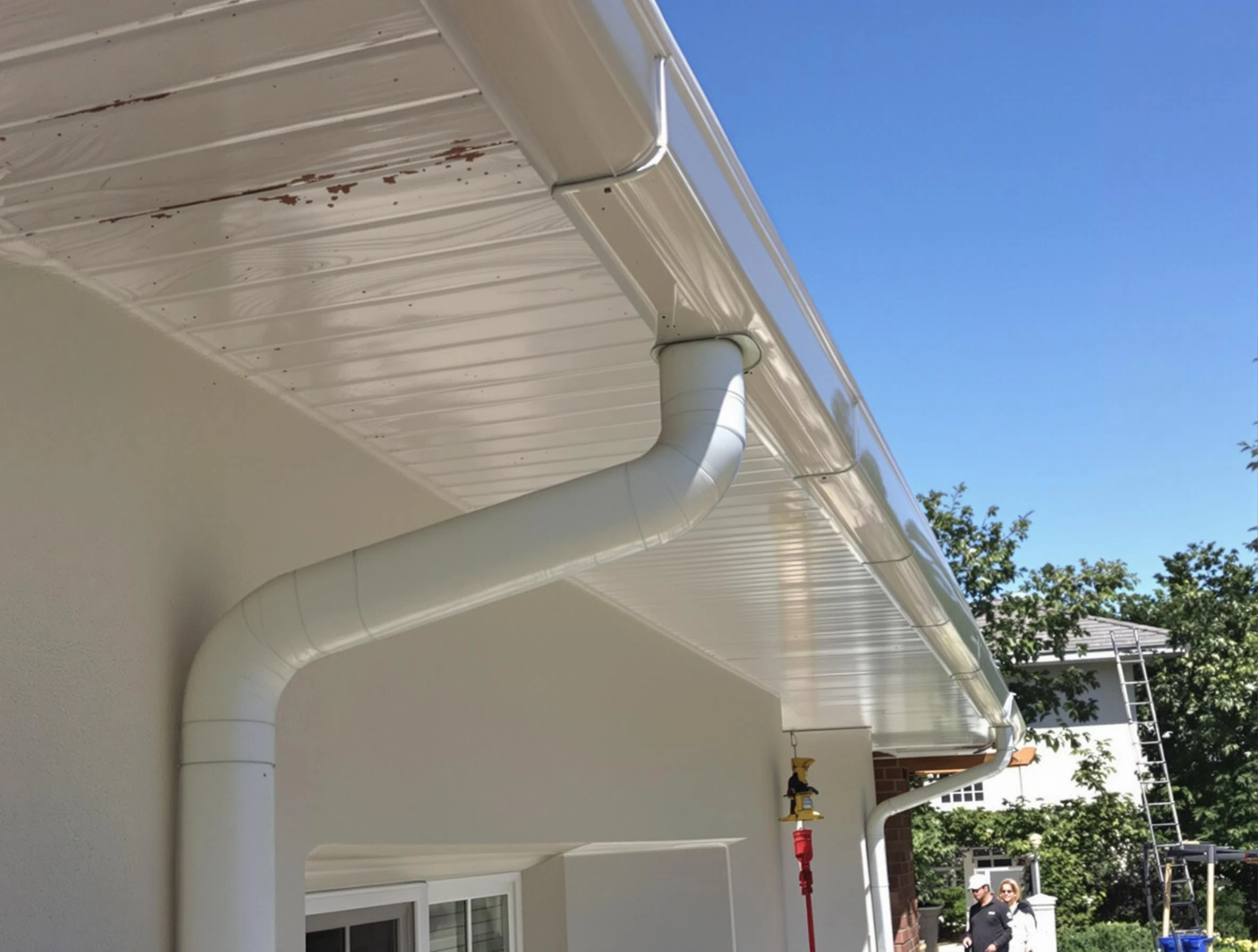 On-site seamless gutter fabrication by Cleveland OH Roofers in Cleveland, OH